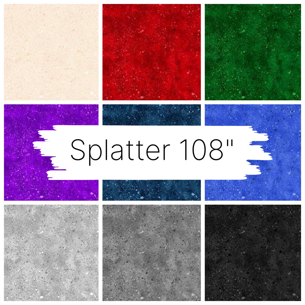 108" Splatter Texture