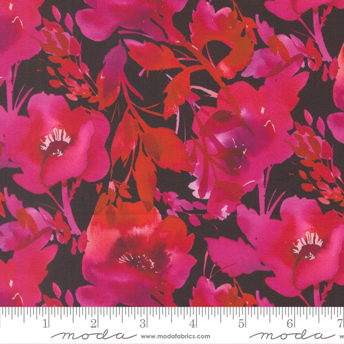 Radiant - Poppies Florals Midnight