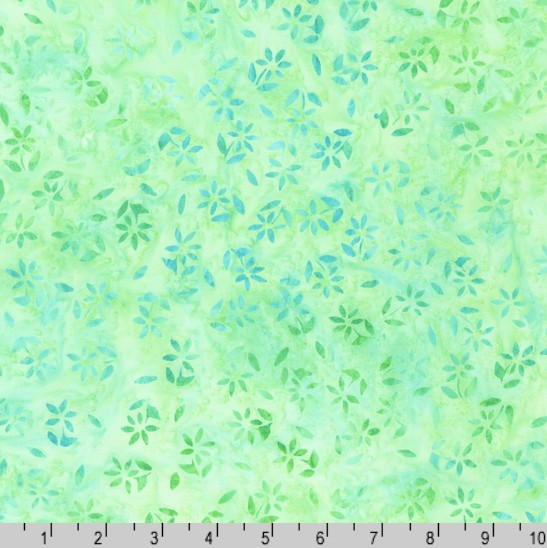Artisan Batiks: Petite Pastels - Flowers Parakeet