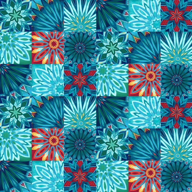 Nativity - Ornament Blocks Light Teal