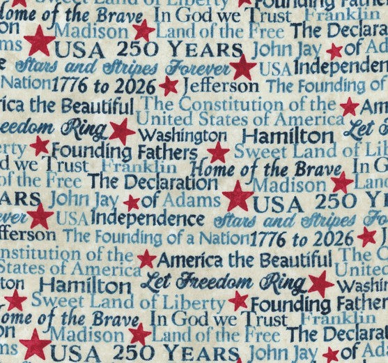 America 250 Stonehenge - Words Beige
