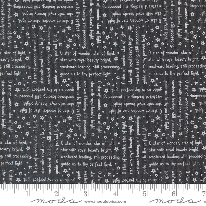 Starberry - Woven Song Text Charcoal