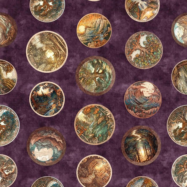 Enchanted Forest - Landscape Circles Grape
