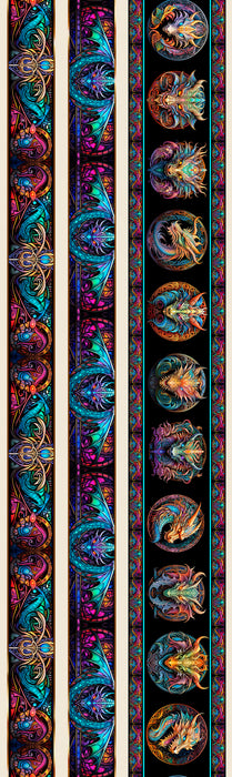 Dragon's Song - Border Stripe Multi