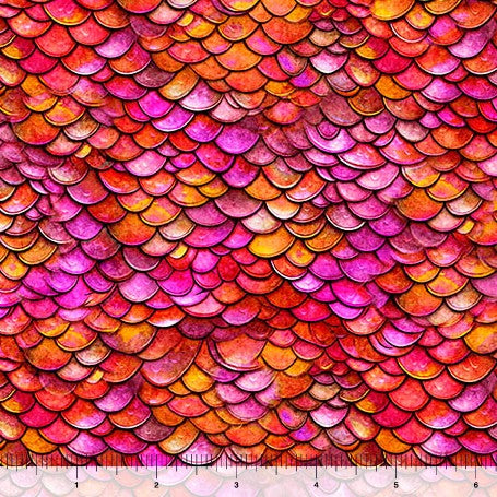 Dragon's Song - Scales Red/Orange