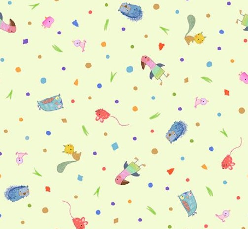 Jungle Friends - Critters & Confetti Pale Green