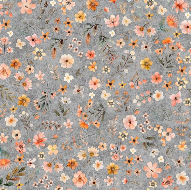 Hedgehugs - Floral Toss Gray