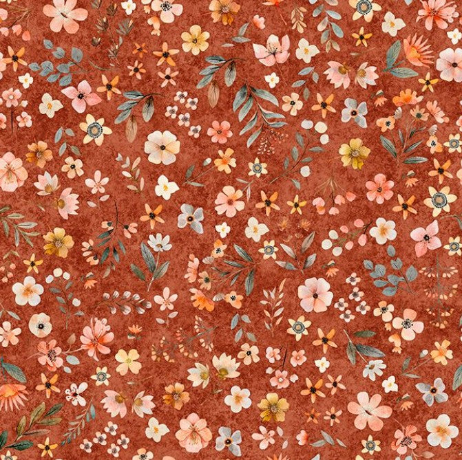Hedgehugs - Floral Toss Paprika