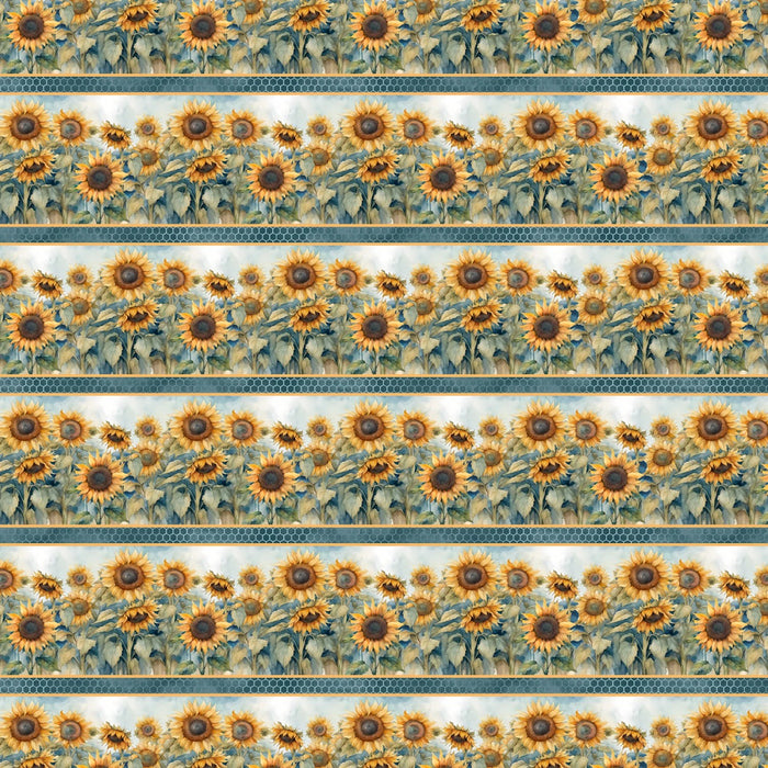 Sunkissed - Sunflower Border Stripe Multi