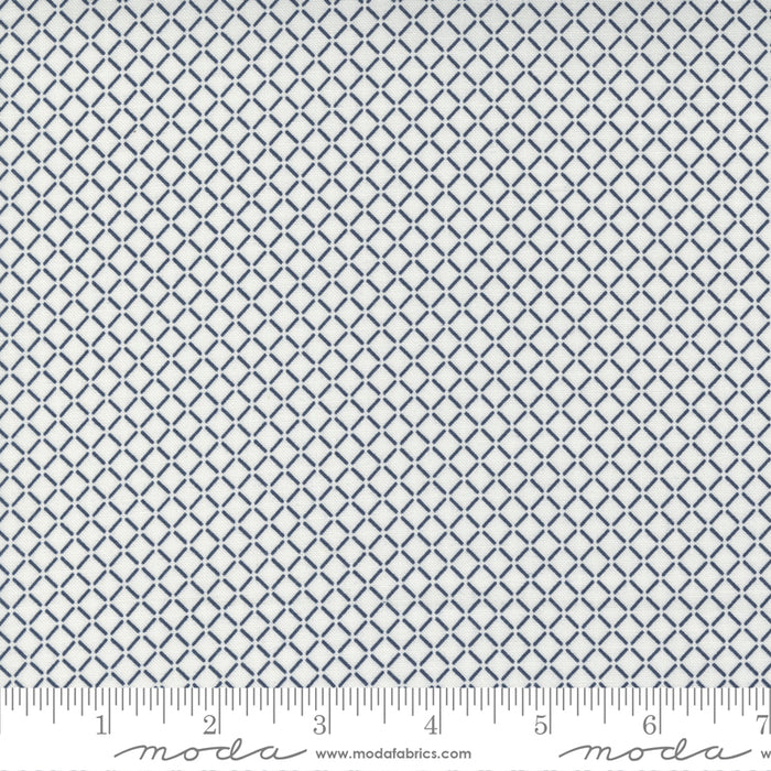 Nantucket Summer - Sail Check White Navy