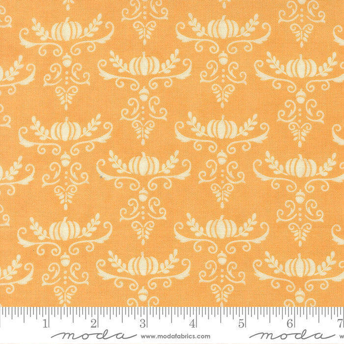 I Love Fall Most Of All - Pumpkins & Vines Damask Light Pumpkin