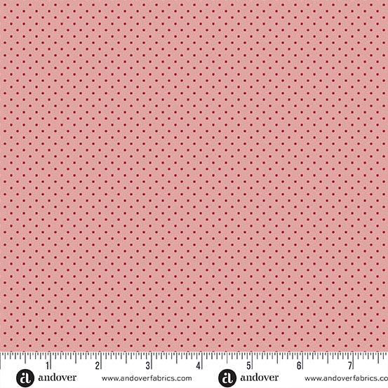 A Woodsy Cottage - Polka Dot Rose Pink