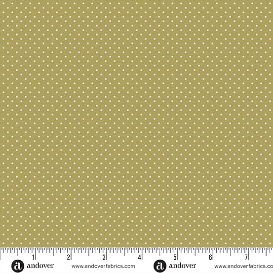 A Woodsy Cottage - Polka Dot Light Olive