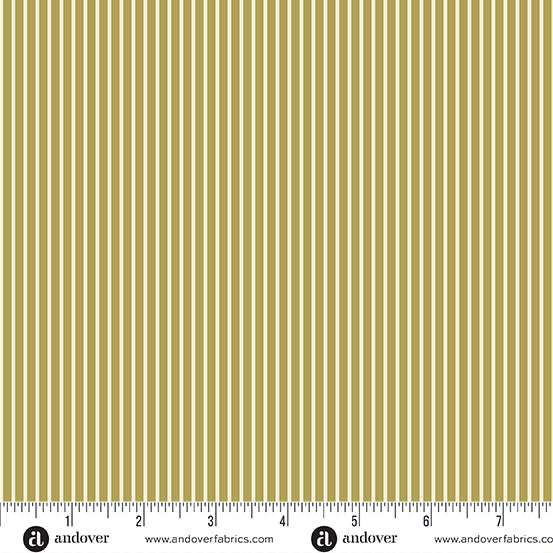 A Woodsy Cottage - Woodsy Cottage Stripe Light Olive