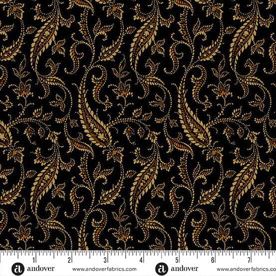 Bridgeport - Paisley Vines Black