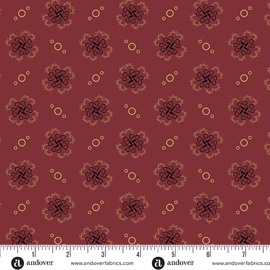Bridgeport - Quatrefoil Red