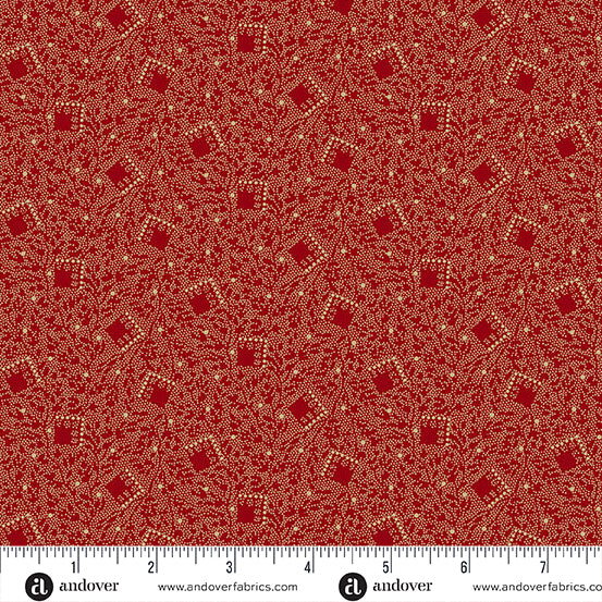 Bridgeport - Tumbling Squares Red