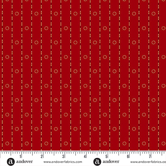 Bridgeport - Circle Stripes Red