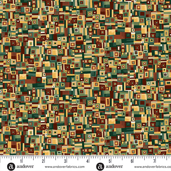 Golden Metallic - Patchwork Green