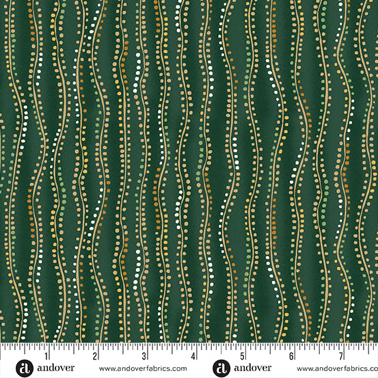 Golden Metallic - Stripe Green