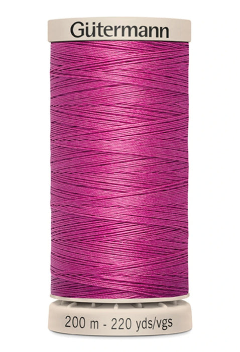 Cotton Hand Quilting Thread 100% Wax Finish Cotton - Hot Pink