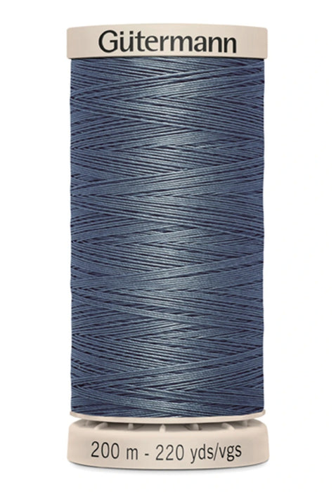 Cotton Hand Quilting Thread 100% Wax Finish Cotton - Storm