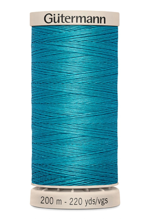 Cotton Hand Quilting Thread 100% Wax Finish Cotton - Peacock Teal