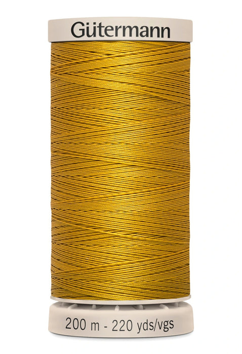 Cotton Hand Quilting Thread 100% Wax Finish Cotton - Old Gold