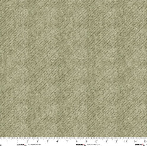 Snowy Days & Frosty Nights - Striped Woolen Texture Sage