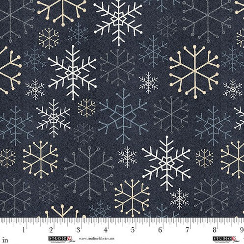 Snowy Days & Frosty Nights - Snowflake Stitches Graphite