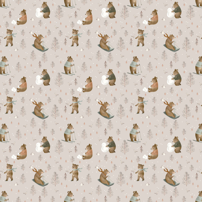 Cozy Cubs - Snow Day Taupe