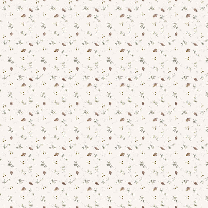 Cozy Cubs - Pine Cones White