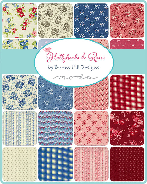 Hollyhocks & Roses Jelly Roll