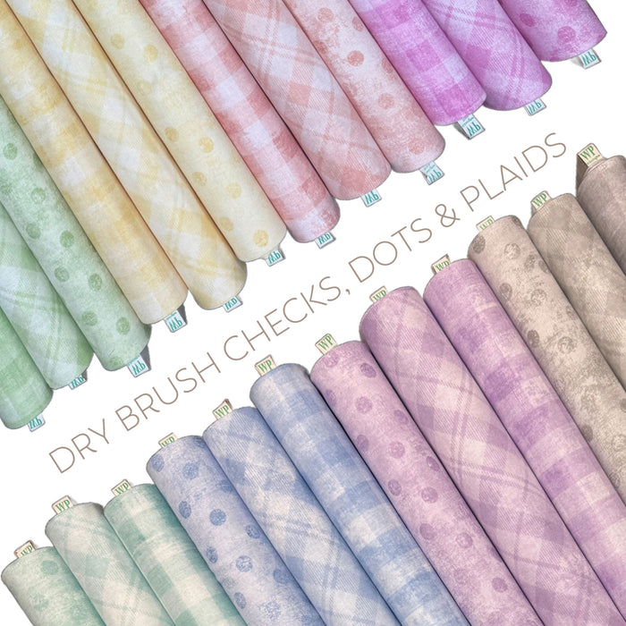 Dry Brush Checks, Dots & Plaids FQ Bundle