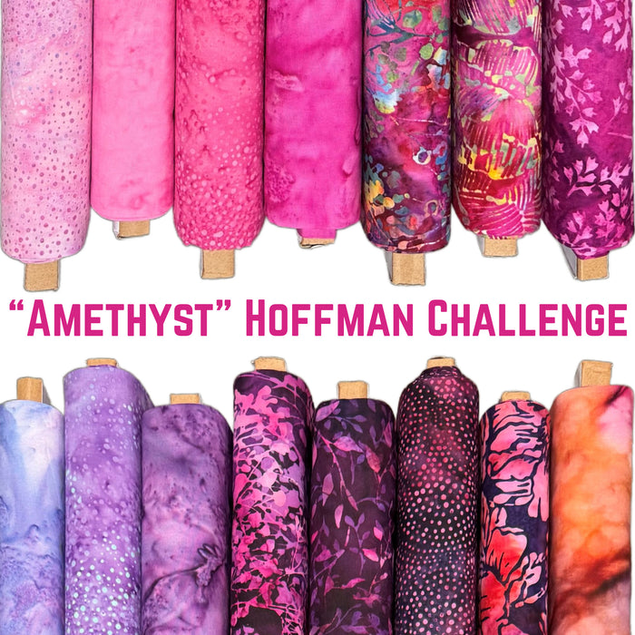 Amethyst Batiks Hoffman Challenge FQ Bundle