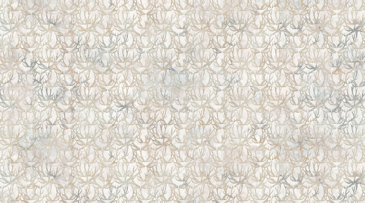 Highland View - Antlers White Multi