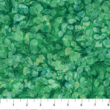 Veranda - Packed Leaves Dark Green