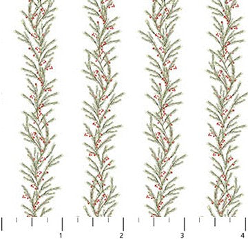 The Christmas Mouse Flannel - Greenery White