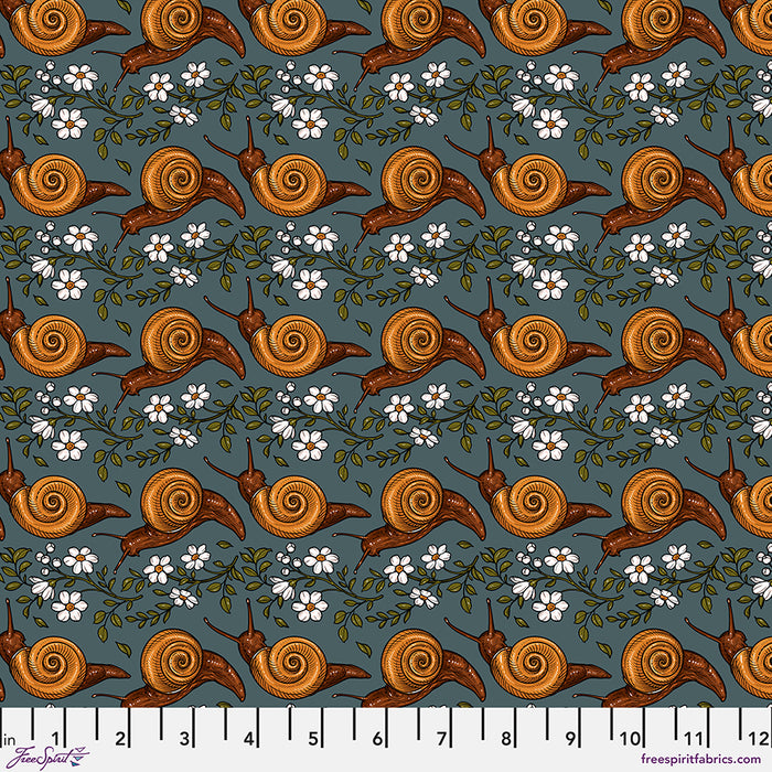 Garden Bed - Snail Stripe Turquoise