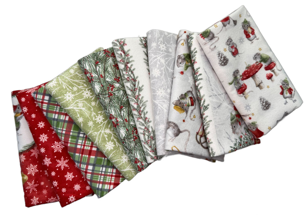 The Christmas Mouse Flannel FQ Bundle
