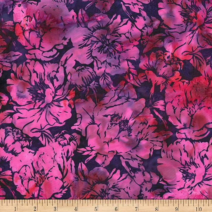 Amethyst Hoffman Challenge Batiks - Florals Purple