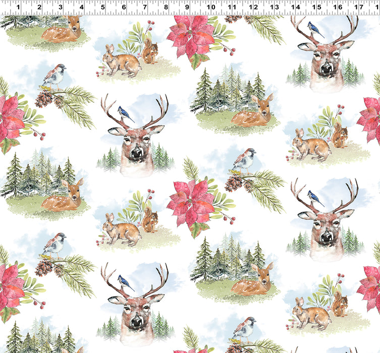 Joyful Winter - Toile White