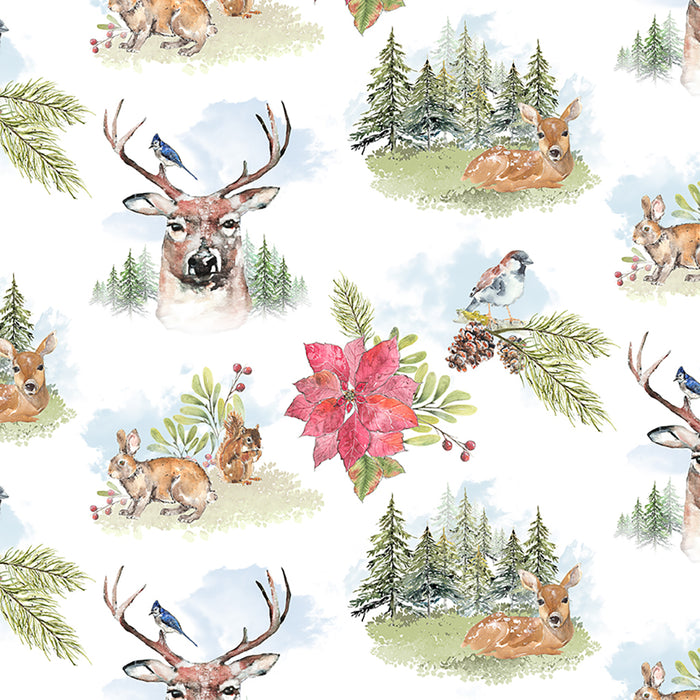 Joyful Winter - Toile White
