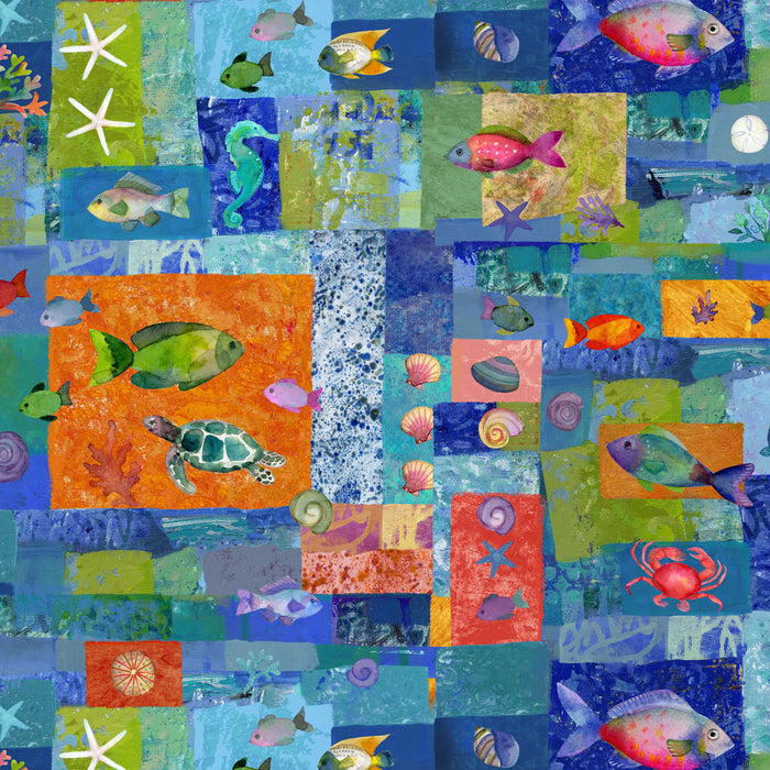 Coral Reef - Patchwork Multi