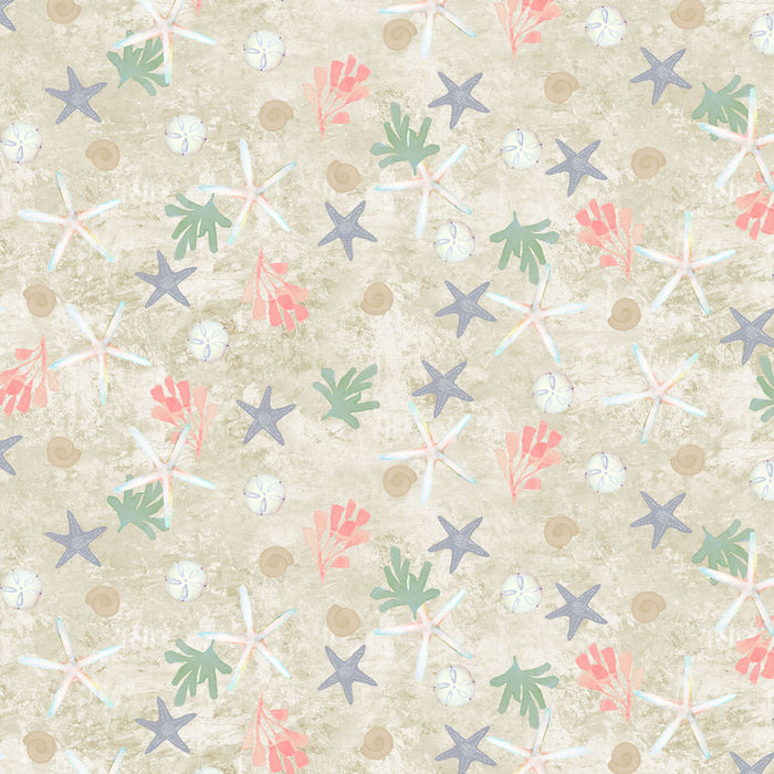 Coral Reef - Shells Khaki