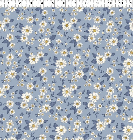 Kitten Fun - Fun Floral Light Denim