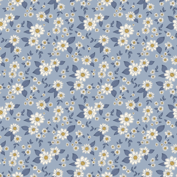Kitten Fun - Fun Floral Light Denim