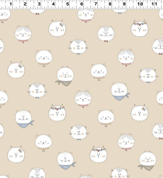 Kitten Fun - Fun Faces Light Khaki