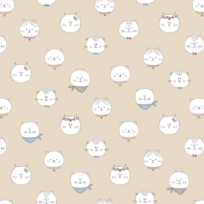 Kitten Fun - Fun Faces Light Khaki