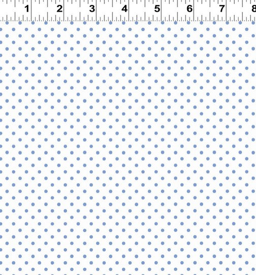 Flourish - Dots Blue — Fabric Shack